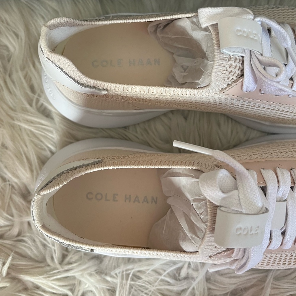 {Cole Haan} Grand Crosscourt Stitchlite RunOX Sneaker in Crystal Gray Knit - Picture 6 of 9